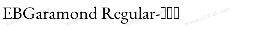 EBGaramond Regular字体转换